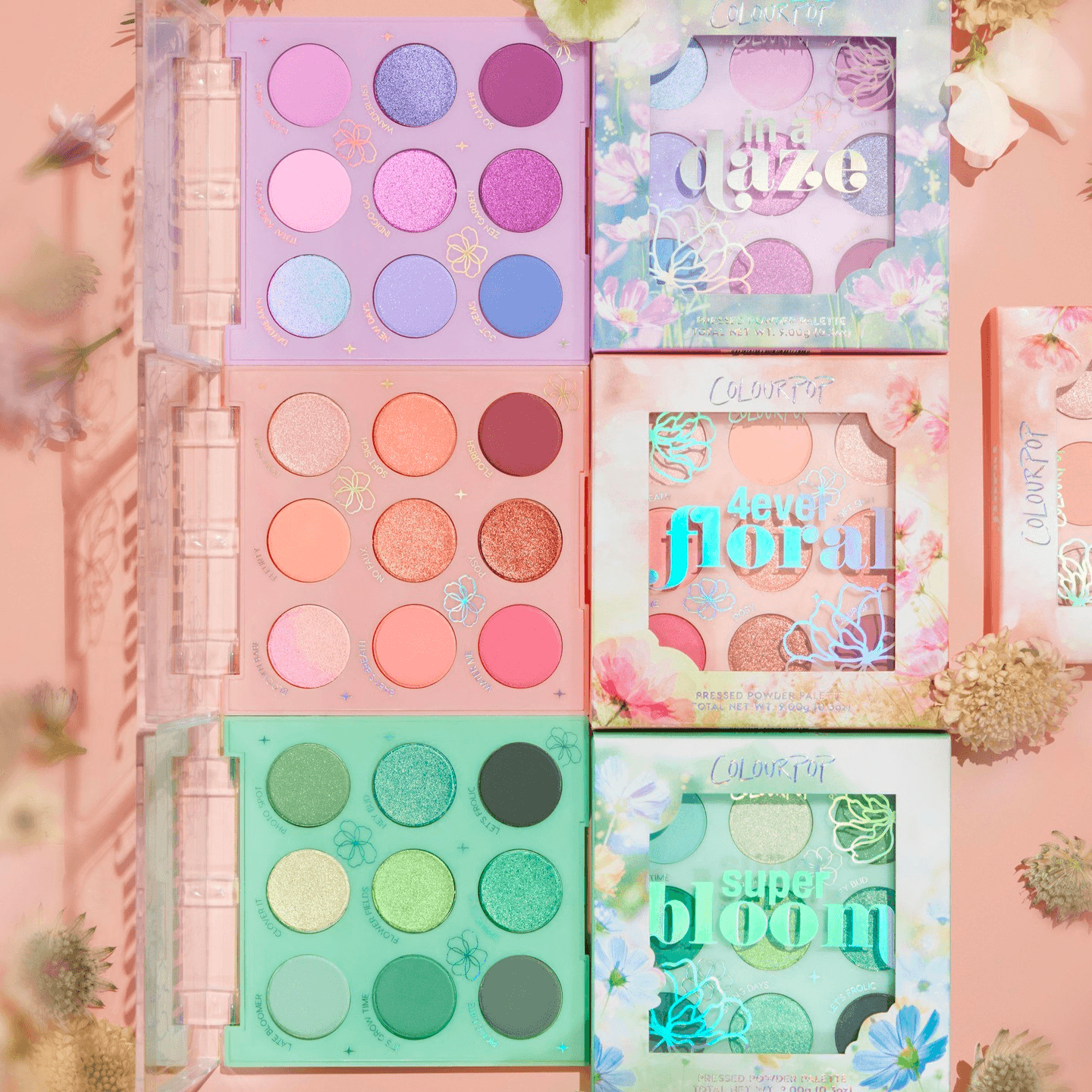 ColourPop Once and Flor-al Collection: Palettes, Prices & Target Launch