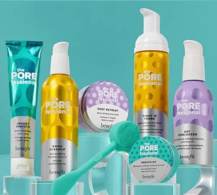 Benefit Cosmetics and their skin care line