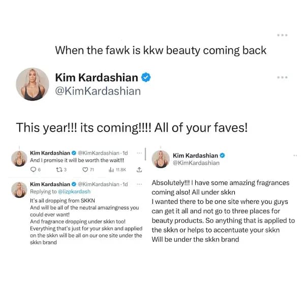 Kim Kardashian will be relaunching her makeup line
