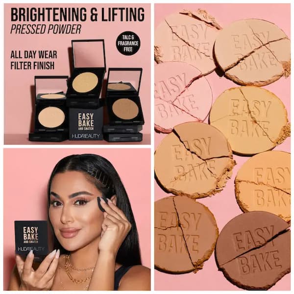 HUDA Beauty Easy Bake and Snatch Pressed Brightening and Setting Powder
