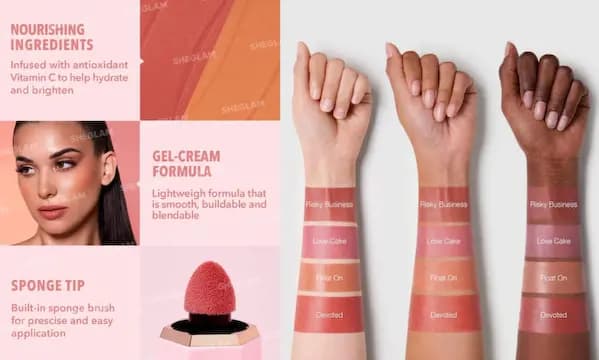SHEGLAM 3 New Shades of Color Bloom Dayglow Liquid Blush