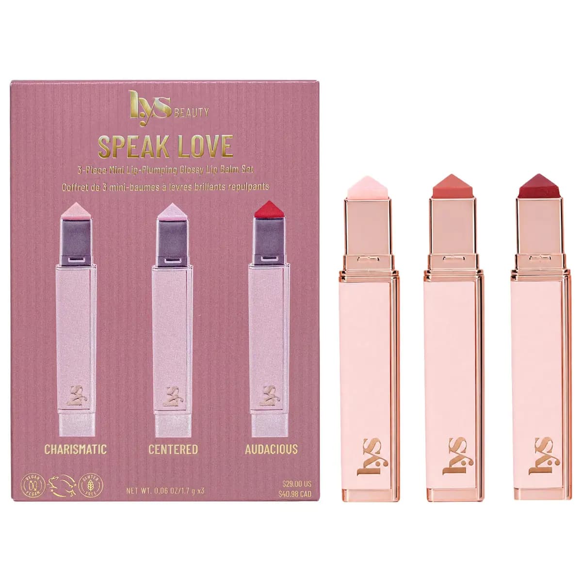 LYS Beauty Mini Speak Love Lip-Plumping Balm Set: Release Date, Shades & Price