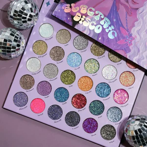 Kara Beauty ELECTRIC DISCO Pressed Glitter Palette