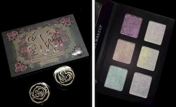 Shellwe Makeup Multi Use Highlighter Palette, Lip & Cheek Muds & Pigment Mixing Liquid