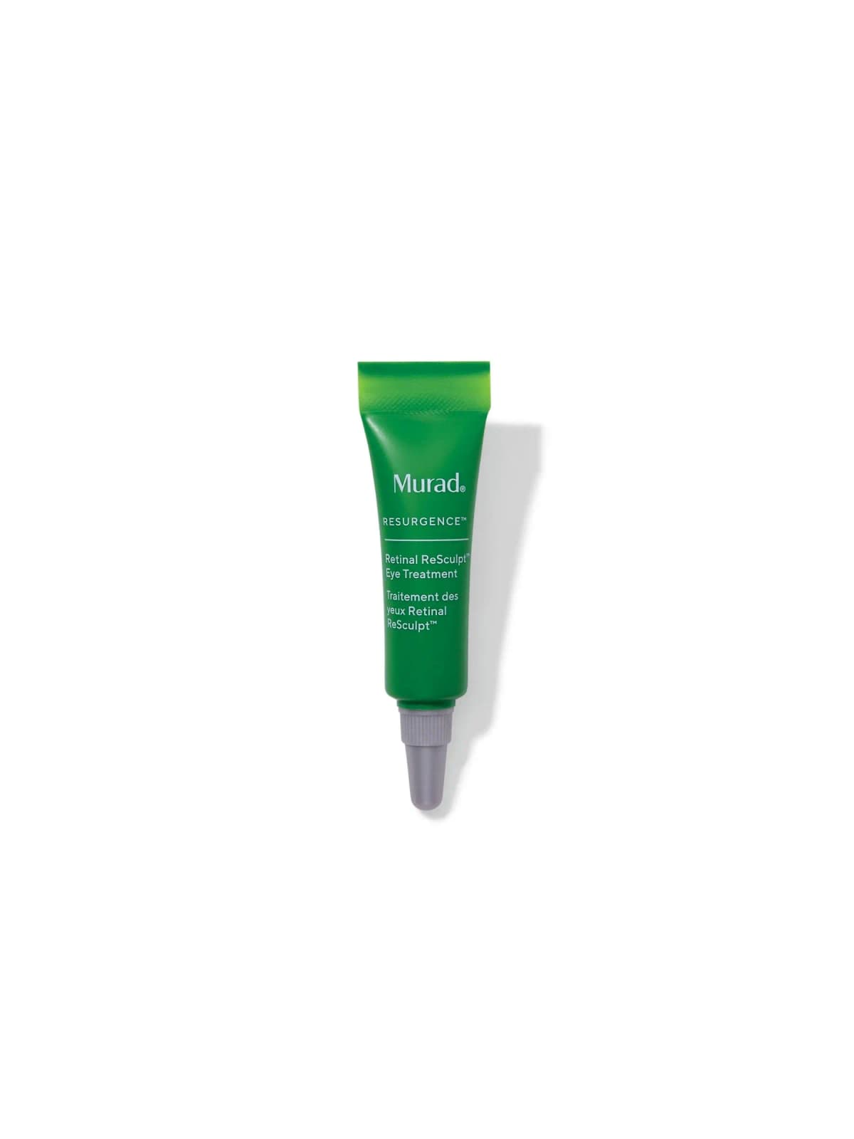 Green Murad Resurgence Retinal ReSculpt Eye Treatment tube with a grey nozzle tip