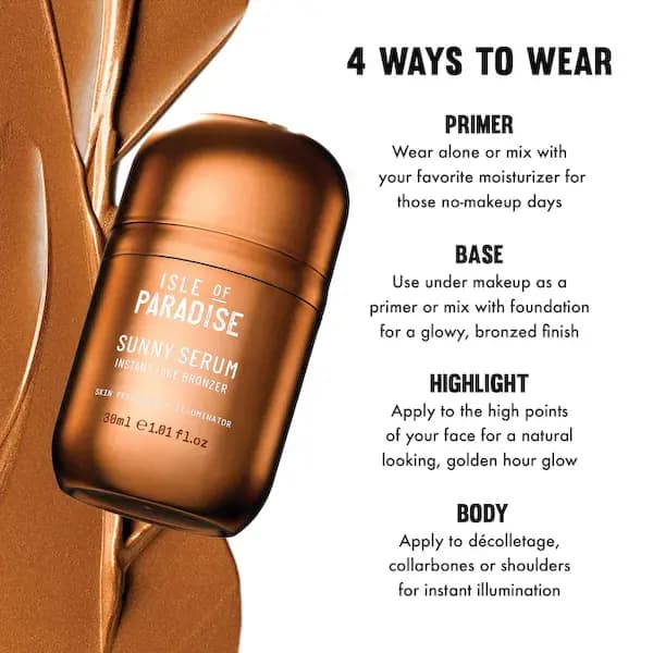 Isle Of Paradise Sunny Serum Instant Face Bronzer