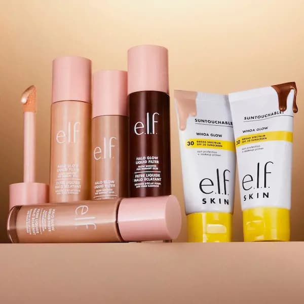 e.l.f. Suntouchable Whoa Glow SPF 30 and Halo Glow Blush Wand new shades