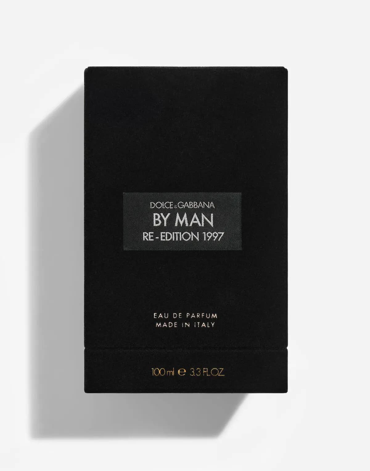 Black velvet By Man Re-Edition box labelled Eau de Parfum, Made in Italy, 100ml 3.3 fl oz