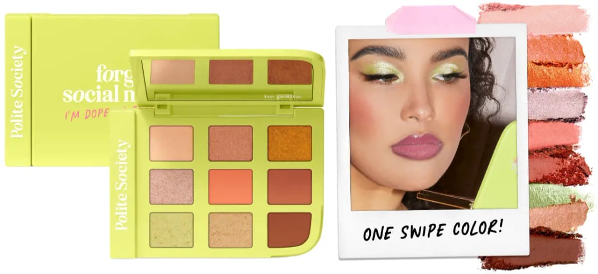 Polite Society Forget Social Media, I’m Dope In Real Life Palette & B.I.G. Mouth Lip Plumping Oil