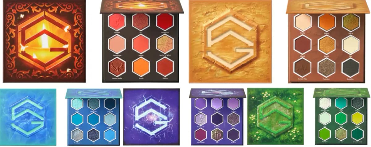 Game Beauty® Elemental Blast Palettes