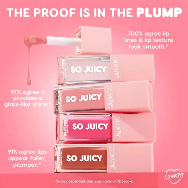 Colour Pop Cosmetics So Juicy Plumping Glossy Lip Oil