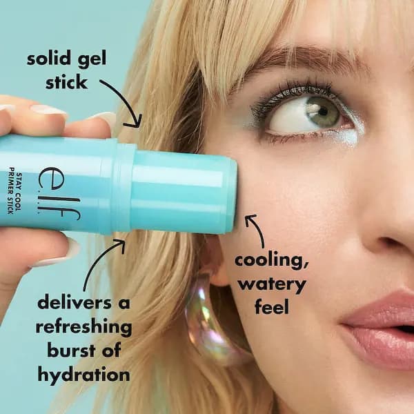 e.l.f. Stay Cool Primer Stick applied on skin