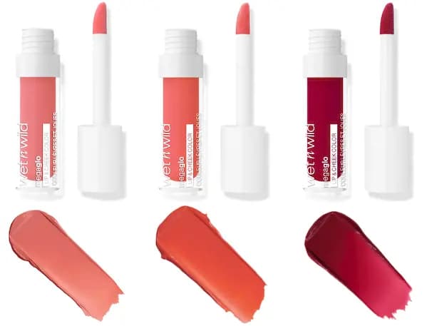 Wet n Wild Mega Glo Lip + Cheek Color & Bare Focus Skin Tint
