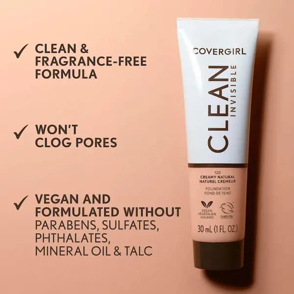 Covergirl New Shades of Clean Invisible Foundation