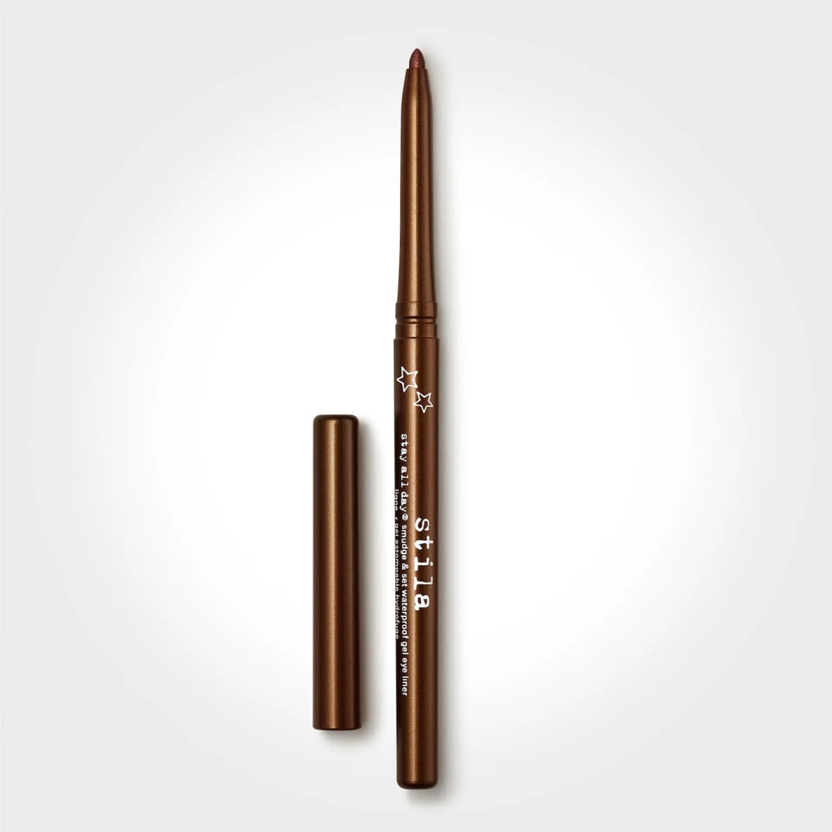 Stila Stay All Day smudge and set waterproof gel eye liner in bronze metallic packaging.