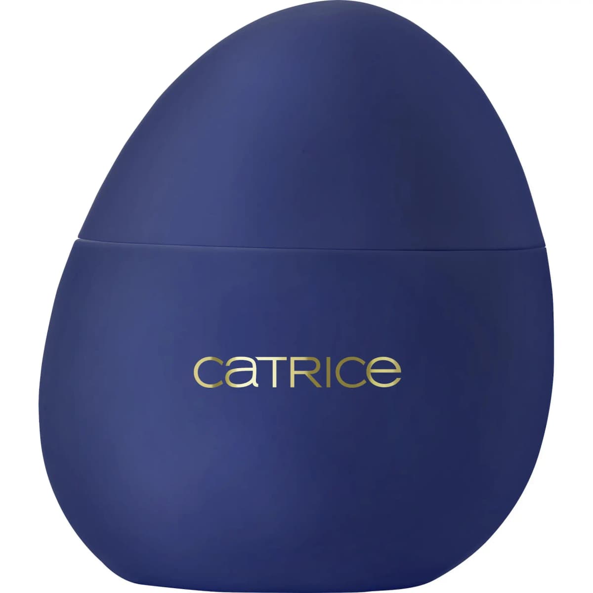 Matte navy egg-shaped Hand & Nail Spa Treatment container with gold Catrice logo