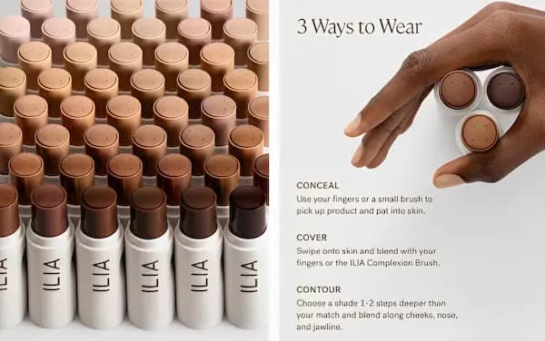 ILIA Skin Rewind Blurring Foundation and Concealer Stick