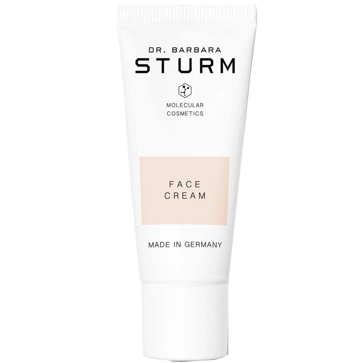 Dr. Barbara Sturm Face Cream in a white tube with a soft pink label panel