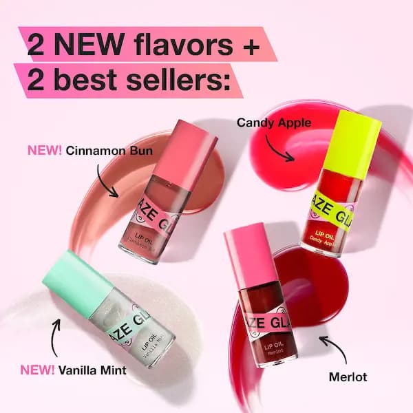 iNNBEAUTY PROJECT Glaze Lip Oils in Cinnamon and Vanilla Mint