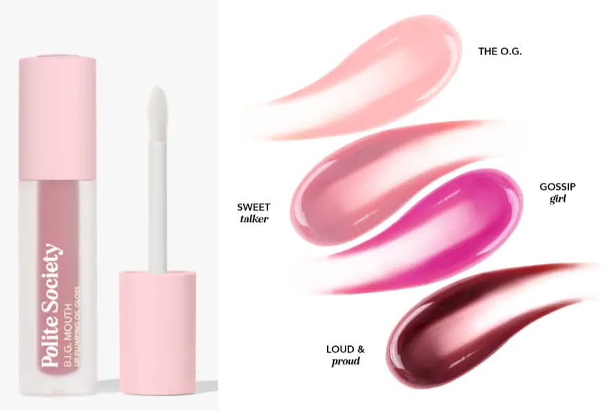 Polite Society Forget Social Media, I’m Dope In Real Life Palette & B.I.G. Mouth Lip Plumping Oil