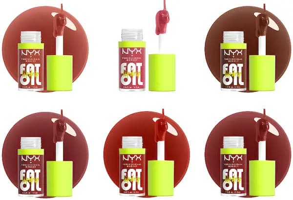 NYX Cosmetics New Shades of Fat Oil Lip Drip