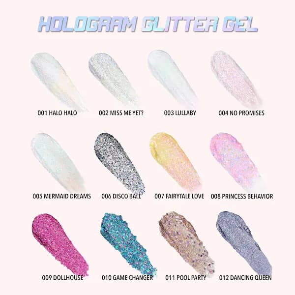 MOIRA Hologram Glitter Gels