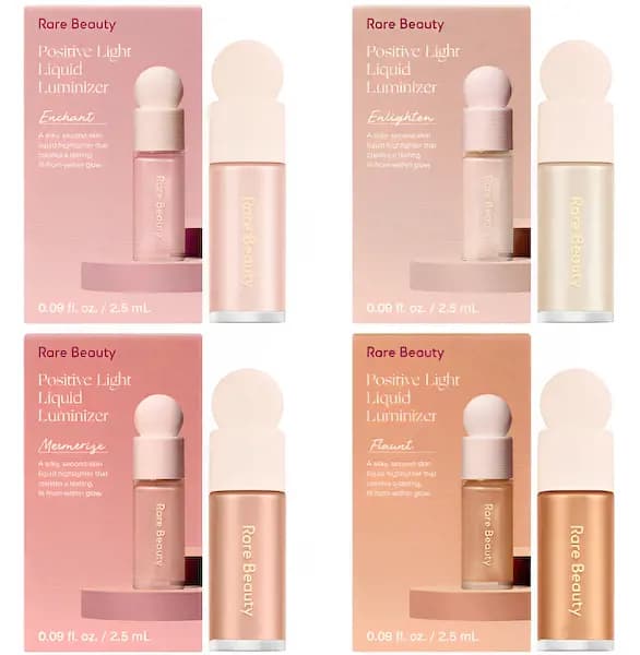 Rare Beauty New Shades of Mini Light Liquid Luminizer
