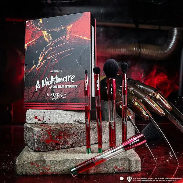 Glamlite Cosmetics Nightmare on Elm Street 5-Piece Brush Set