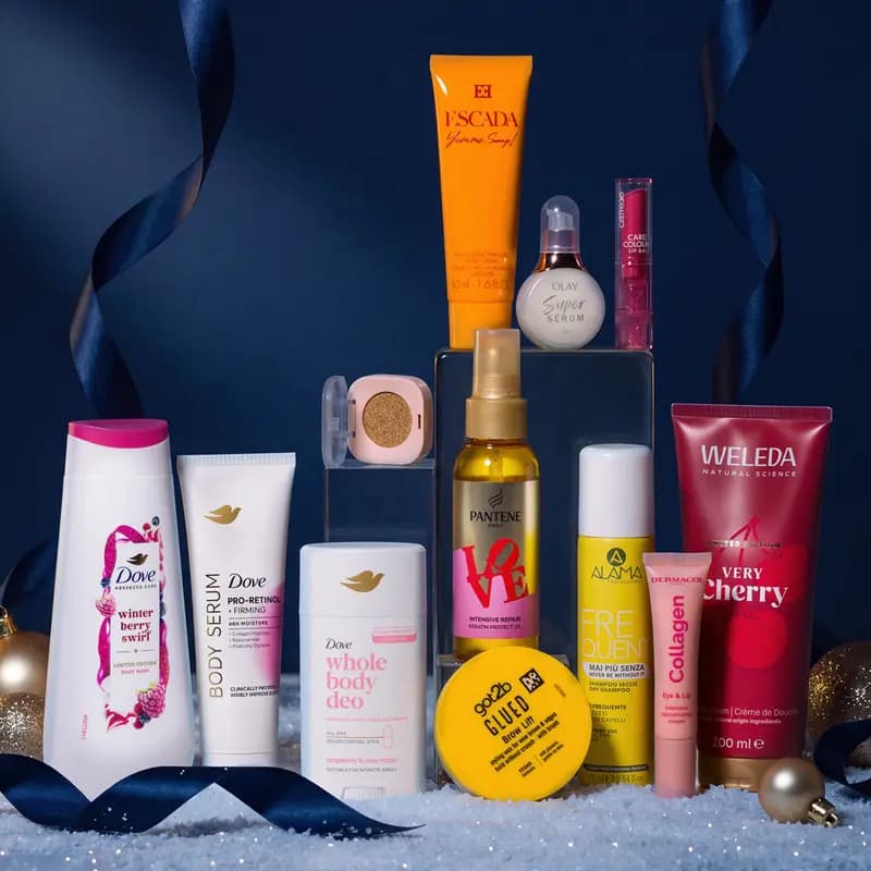 Colourful beauty line-up with Dove Winter Berry Swirl, Escada, Olay Super Serum, Pantene, Weleda Very Cherry and got2b