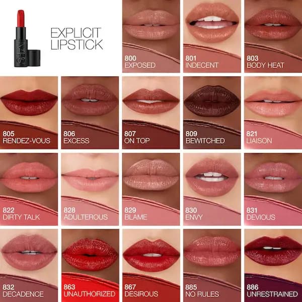 NARS Explicit Refillable Satin Lipstick