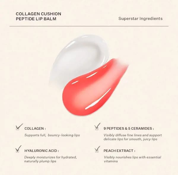 Peach & Lily Collagen Cushion Peptide Lip Balm