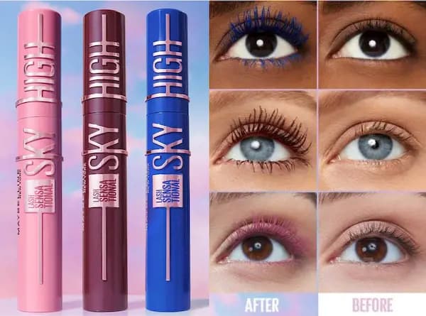 Maybelline New Shades Color Tattoo Eye Stix & Lash Sensational Sky High Mascara