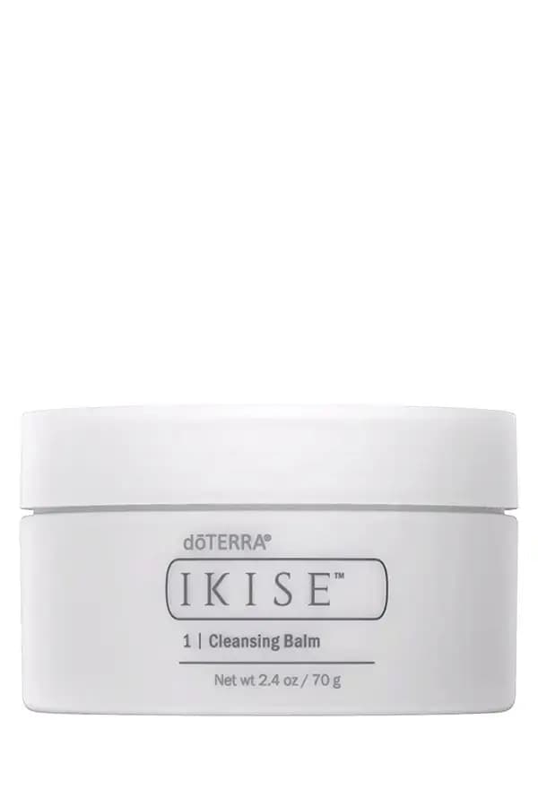 1 | Cleansing Balm in a wide white jar with grey IKISE label, net wt 2.4 oz / 70 g