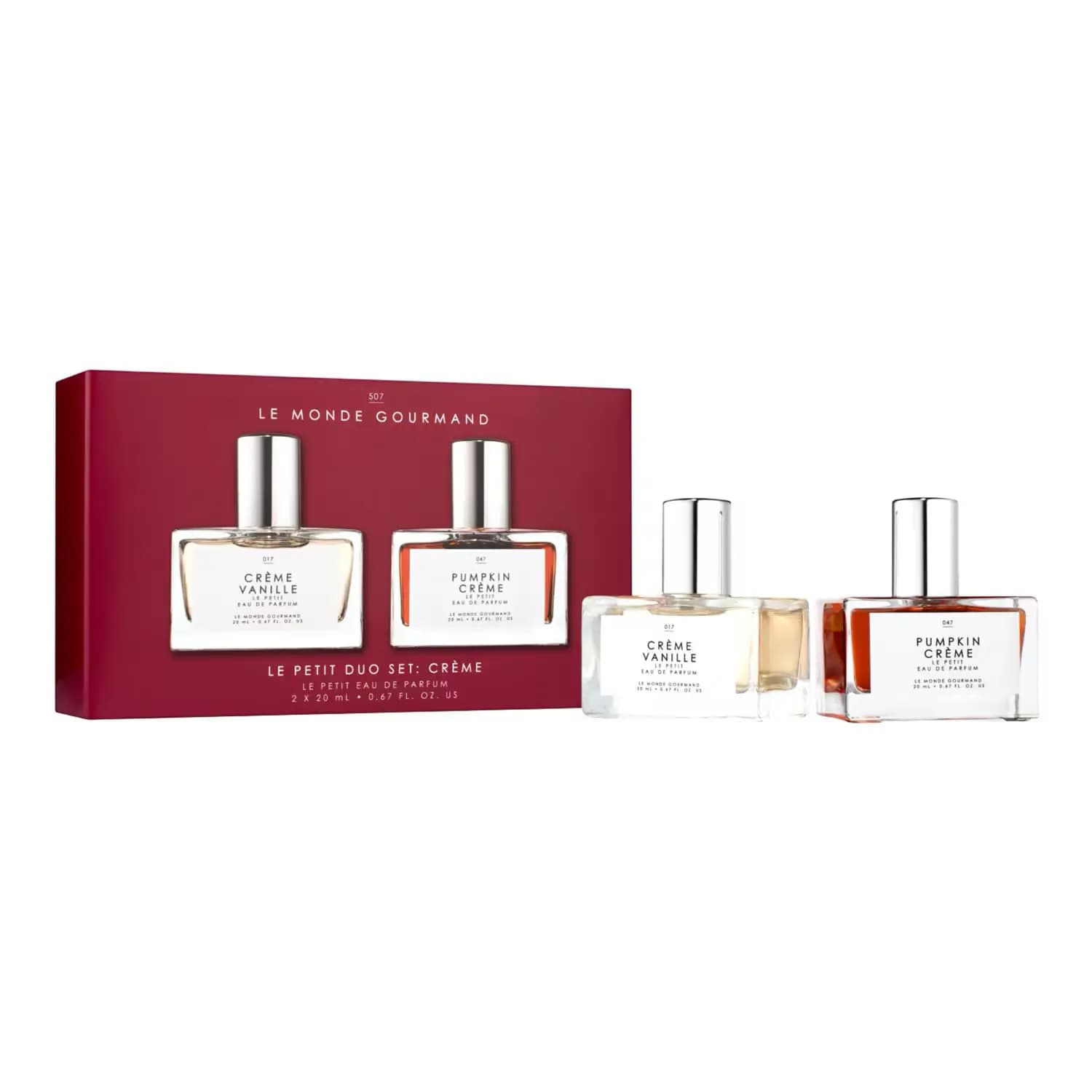 Le Monde Gourmand Le Petit Duo Set: Crème Vanille & Pumpkin Crème Minis, Notes & Price