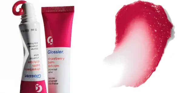 Glossier Strawberry Balm Dot Com