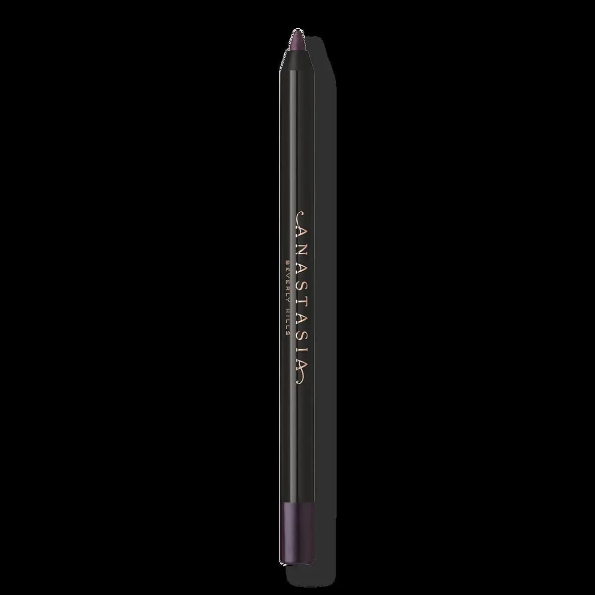 Single upright metallic plum gel eyeliner pencil with Anastasia Beverly Hills branding on a black barrel