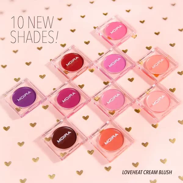 MOIRA Cosmetics New Shades of Loveheat Cream Blushes