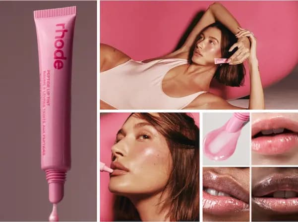 rhode skin Birthday Candy - Peptide Lip Tint in Jelly Bean & Birthday Duo