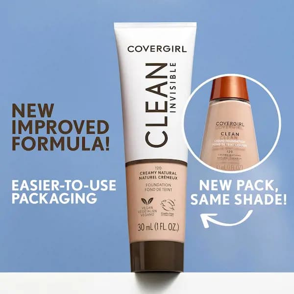 Covergirl New Shades of Clean Invisible Foundation
