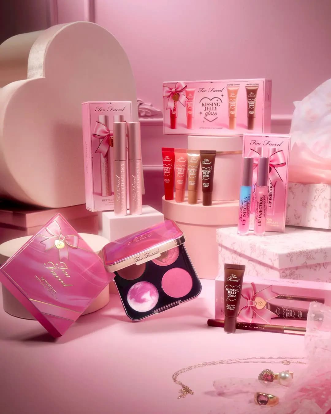 Too Faced Holiday 2026 Collection Revealed: New Palettes, Lip Oils, Mascara & Plumper Duos