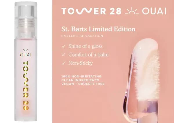 Tower 28 x OUAI Limited Edition St. Barts Non-Sticky Lip Jelly