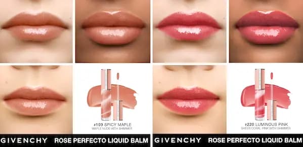 Givenchy New Rose Perfecto Hydrating Lip Balm & Glosses