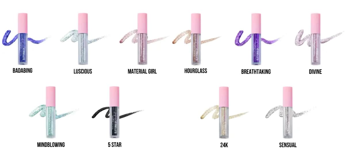 Beauty Creations Glitterally Perfect - Glitter Liners