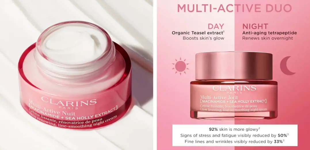 Clarins Multi-Active Night Moisturizer with Niacinamide