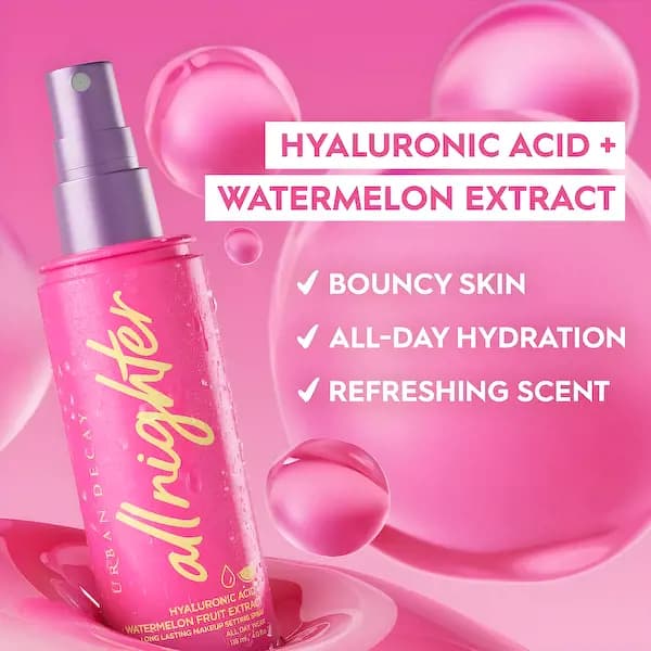 Urban Decay All Nighter Hyaluronic Acid Dewy Setting Spray