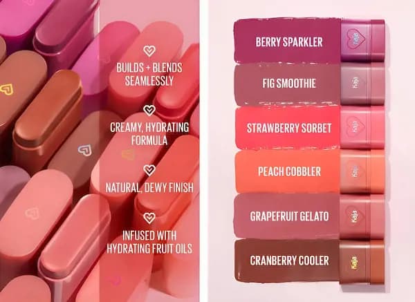 Kaja Beauty Dewy Bar Blush & Lip Balm