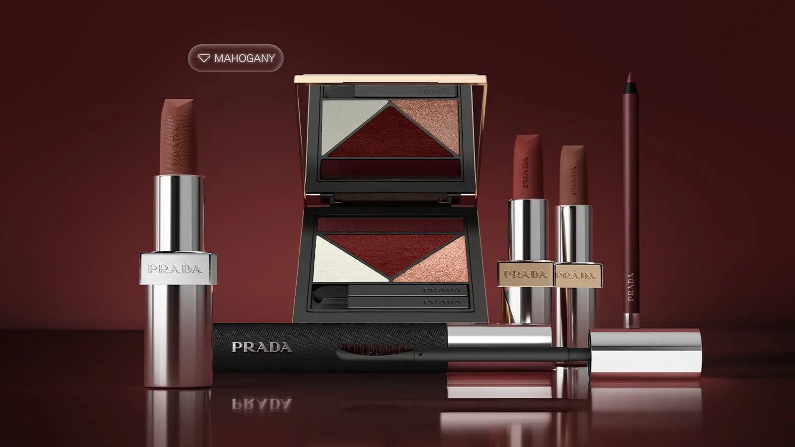 Prada Beauty Mahogany Holiday 2026 Collection: Shades, Prices & Release Date
