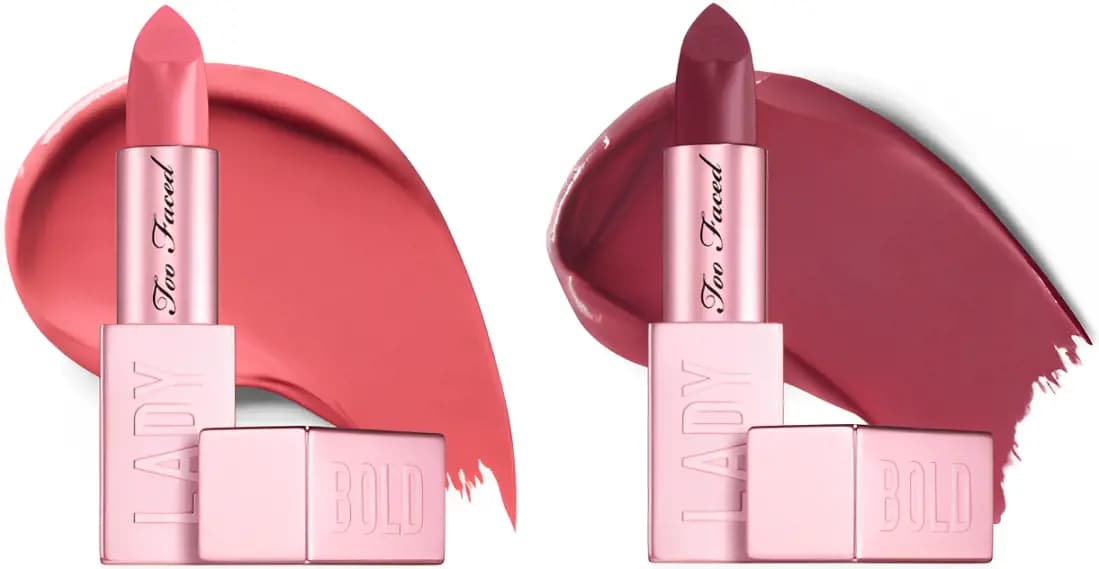 Too Faced New Shades of Lady Bold Cream Lipstick