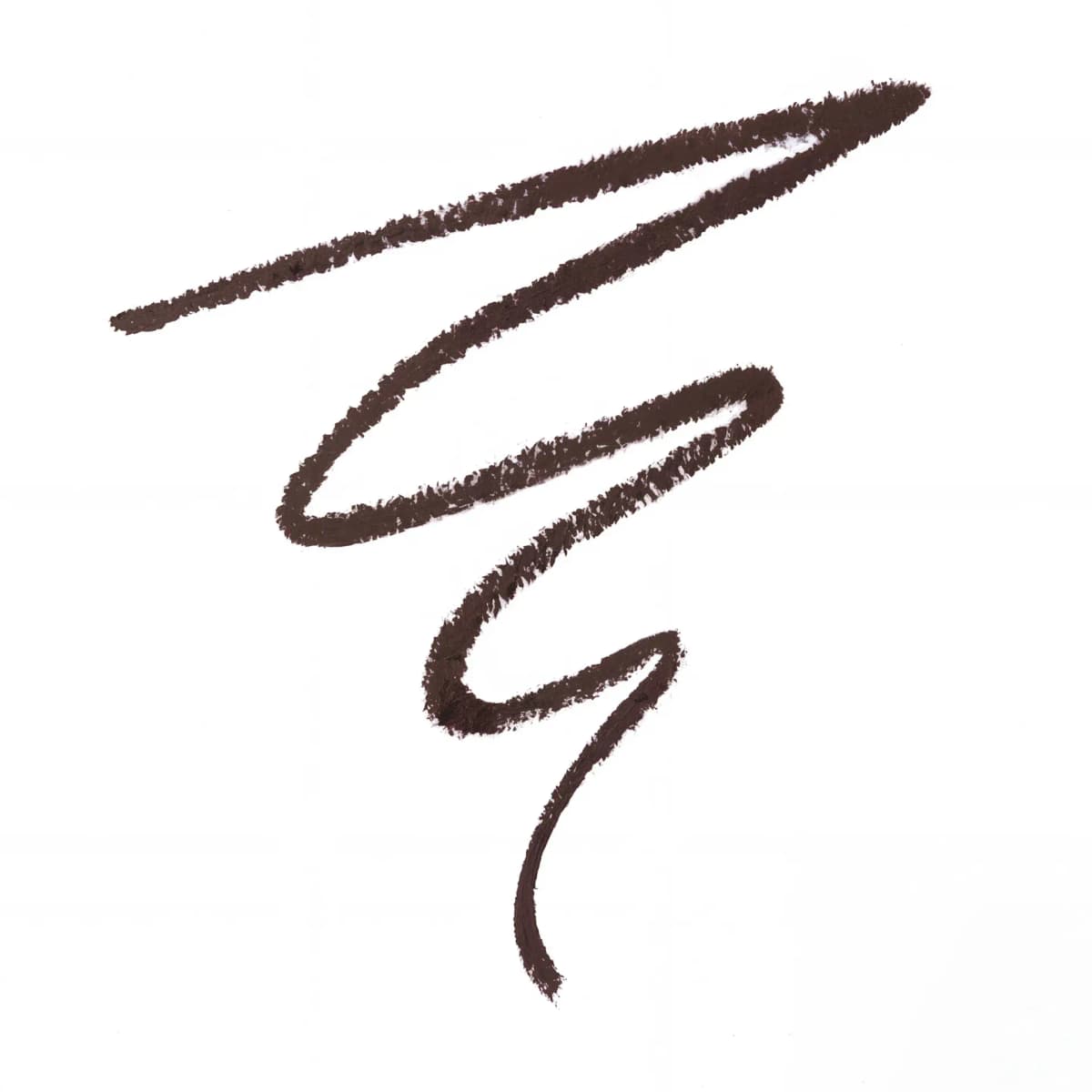 Zigzag swatch of Truffle on white, an opaque matte deep-brown line.