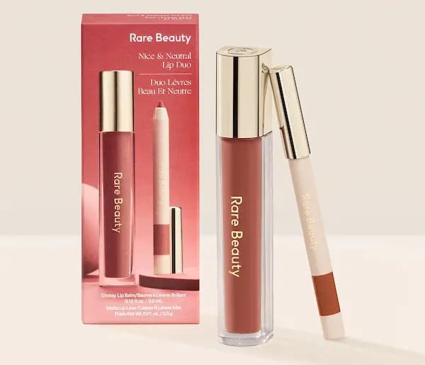 Rare Beauty by Selena Gomez Nice & Neutral Lip Gloss and Liner Duo